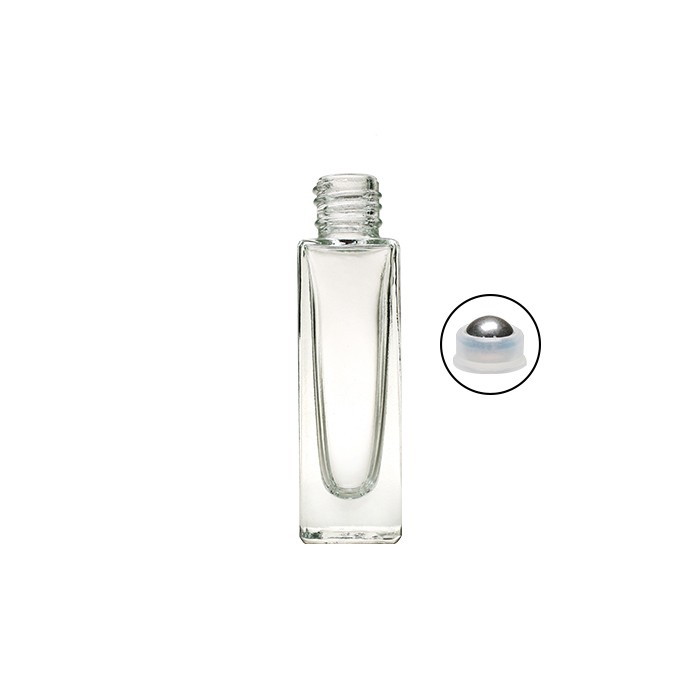 Perfect quality logo available clear glass 10ml essential perfume roll on bottle