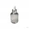 Bottle body with aluminum 30ml flat oval glass bottle with silicone drip tip