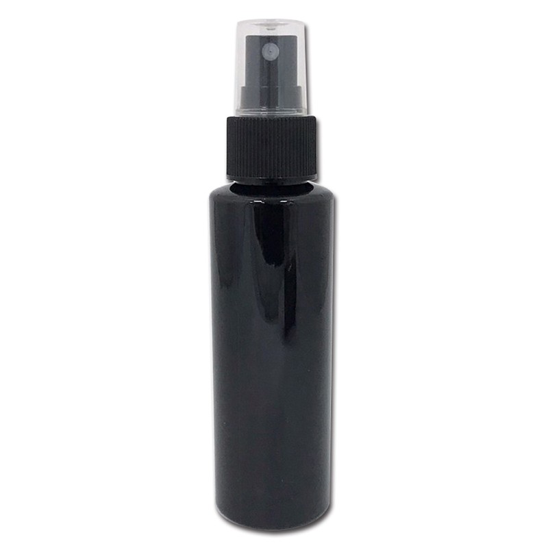Travel packaging 100ml empty plastic bottle injection black color for facial toner and facial mist packaging