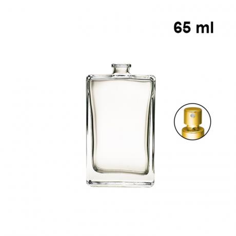 Elegant design 65ml empty glass bottle with heavy bottom bottle perfume glass