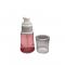 Custom color 30ml foundation glass bottle 20/410 plastic lotion pump transparent cap