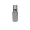 Luminous silk foundation empty 60ml clear glass bottle with plastic pump and silver collar 20/410 neck size