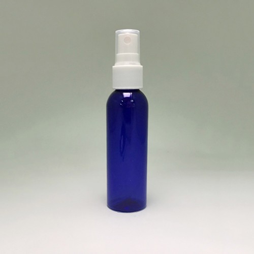Empty 60ml cylinder shape plastic bottle rounded shoulder white plastic sprayer for cosmetic skincare and alcohol sprayer