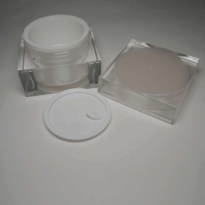 Moisturizer cream skincare jar Purify tone and even skin Acrylic jar