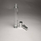 Travel size empty 10ml cylinder tall shape glass bottle screw neck perfume bottle aluminum sprayer cap for travel size fragrance
