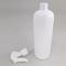 Home care packaging empty 200ml plastic bottle white color PET bottle with trigger sprayer for alcohol hand sanitizer bottle