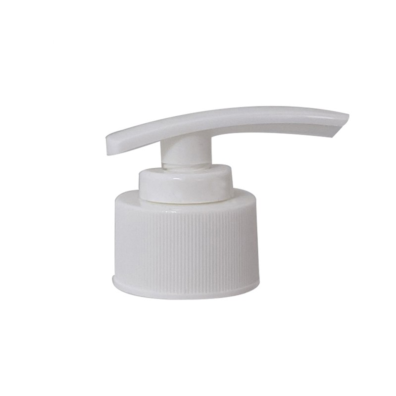 Big volume white color 28/410 plastic lotion pump with ribbed collar customization color for body lotion