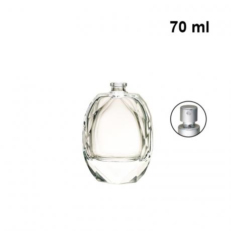 Luxury diamond shape glass fragrance and perfume bottle