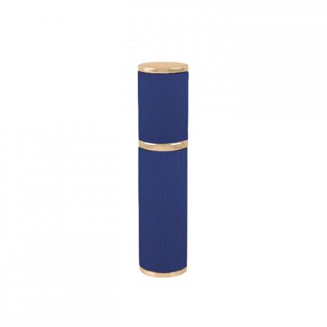 New design luxury blue leather wrapped small perfume dispenser